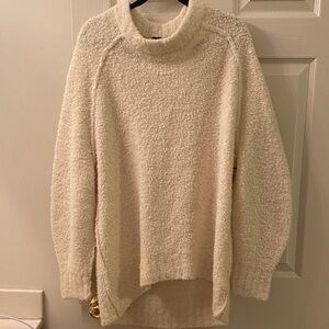 Free People Cozy Cream Turtleneck Sweater